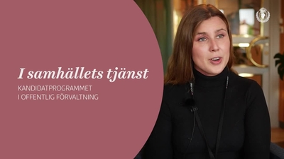 Kandidatprogram i offentlig förvaltning - Högskolan i Borås playkanal