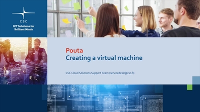[Pouta] Creating a virtual machine - Video CSC