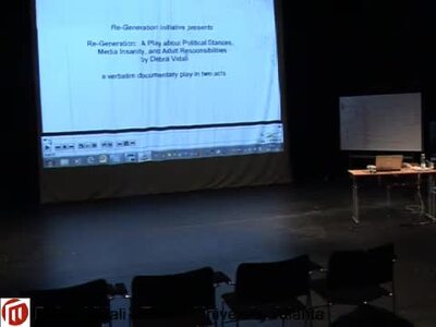 2012-11-09 Comdev Seminar Theatre project Debra Vidali lecture ...
